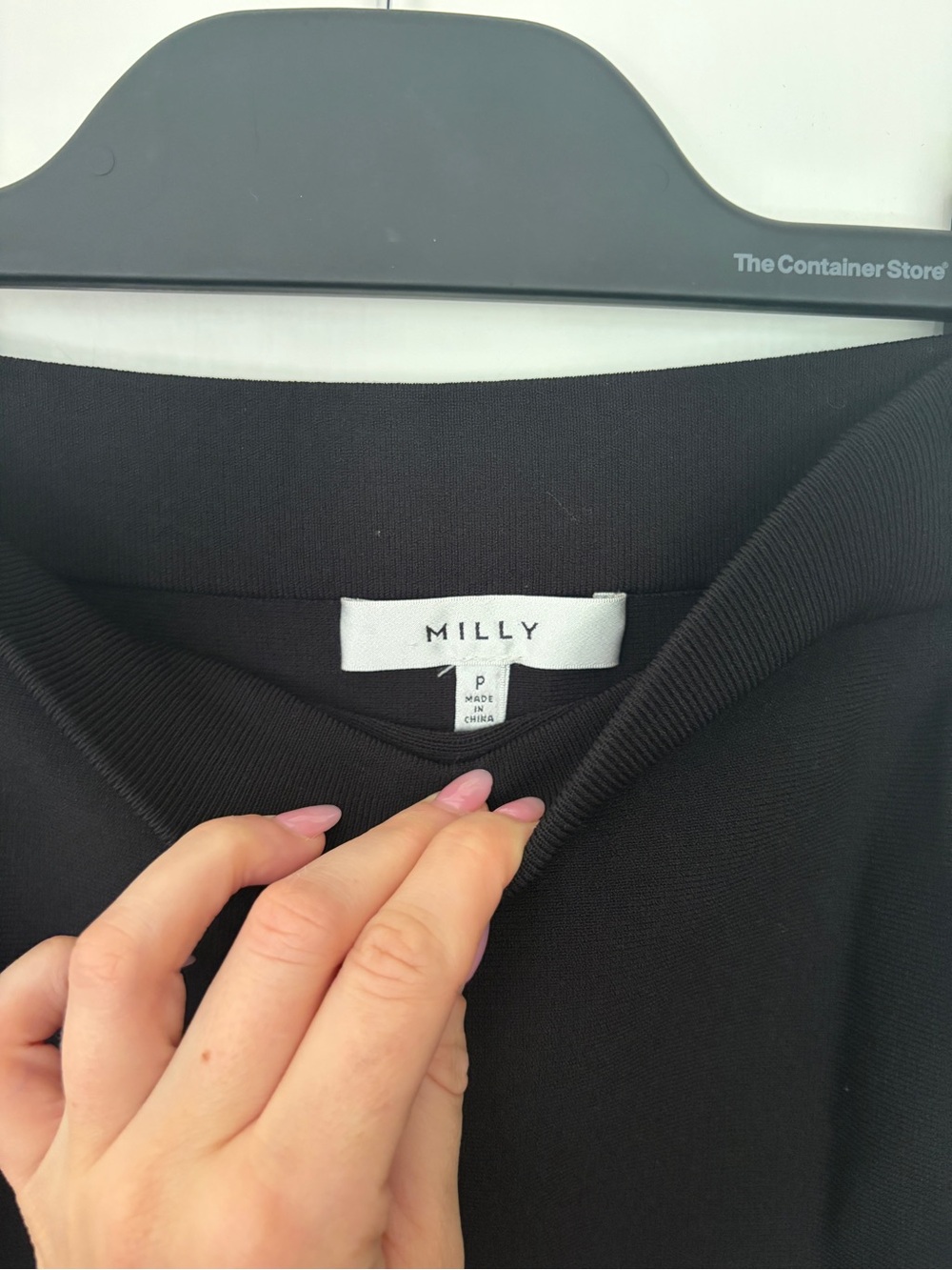 Milly Black Knit Mermaid Skirt Size P - Picture 2 of 3
